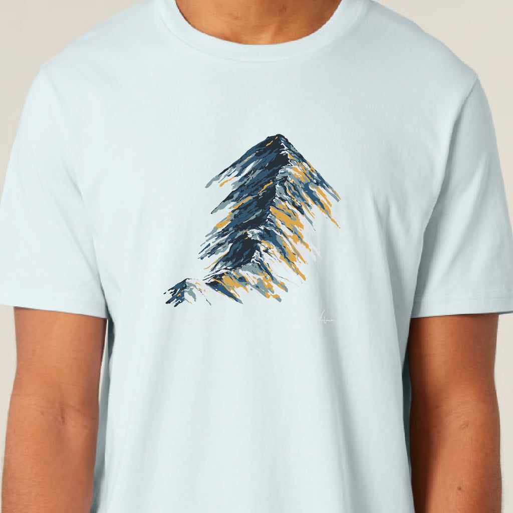 Feather & Wild Helvellyn Tee - Blue Ice