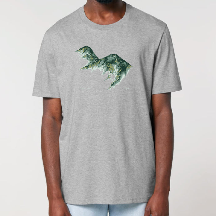 Feather & Wild Catbells Tee - Heather Grey