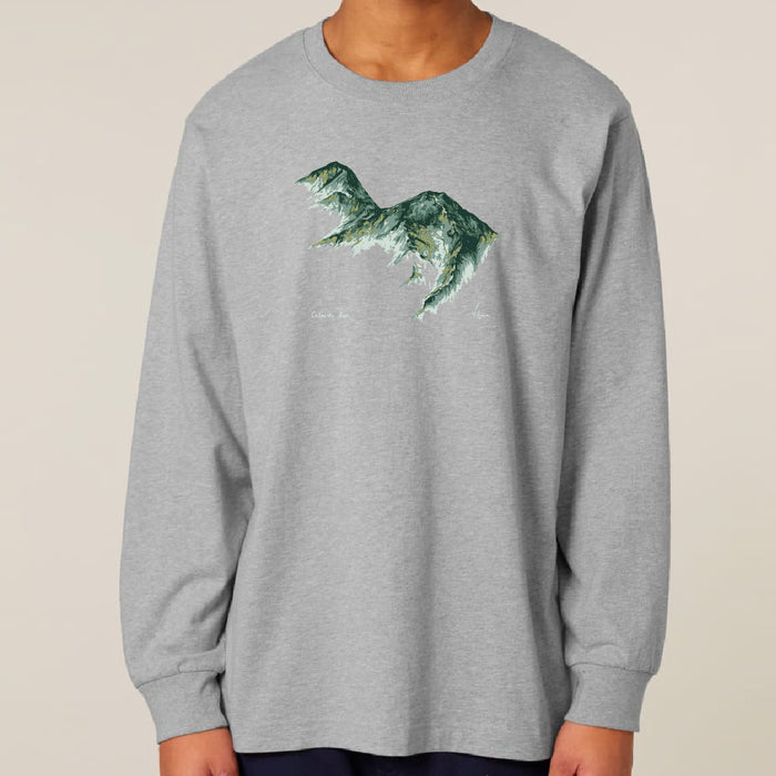 Feather & Wild Catbells LS Tee - Heather Grey