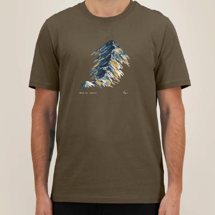 Feather & Wild Helvellyn Tee - Moss Stone