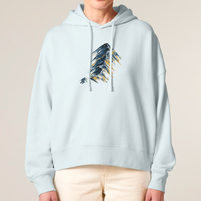 Feather & Wild Helvellyn Womens Hood - Blue Ice