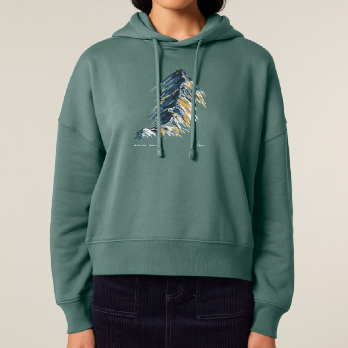 Feather & Wild Helvellyn Womens Hood - Green Bay