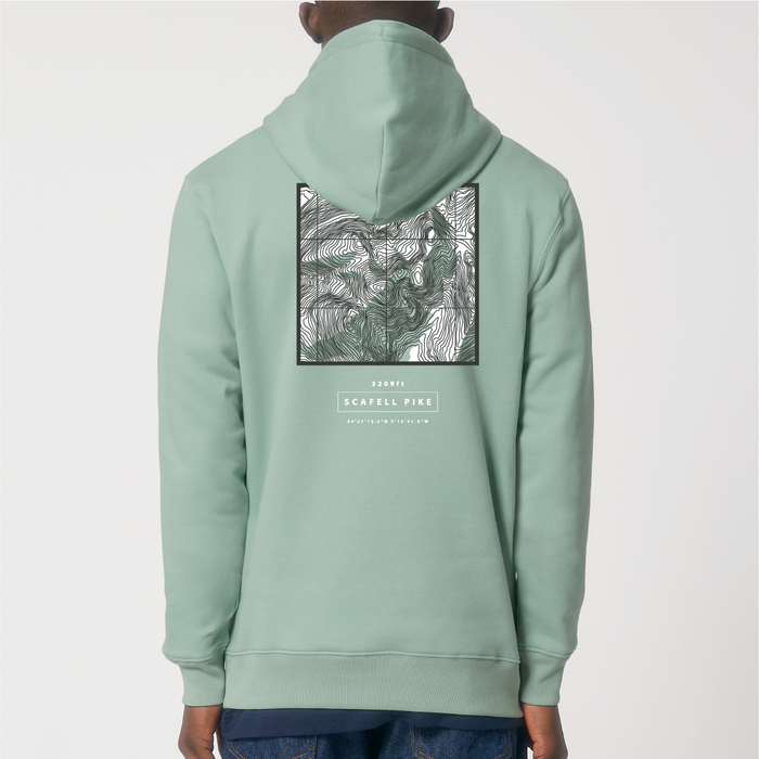Scafell Pike Topography Hood - Aloe