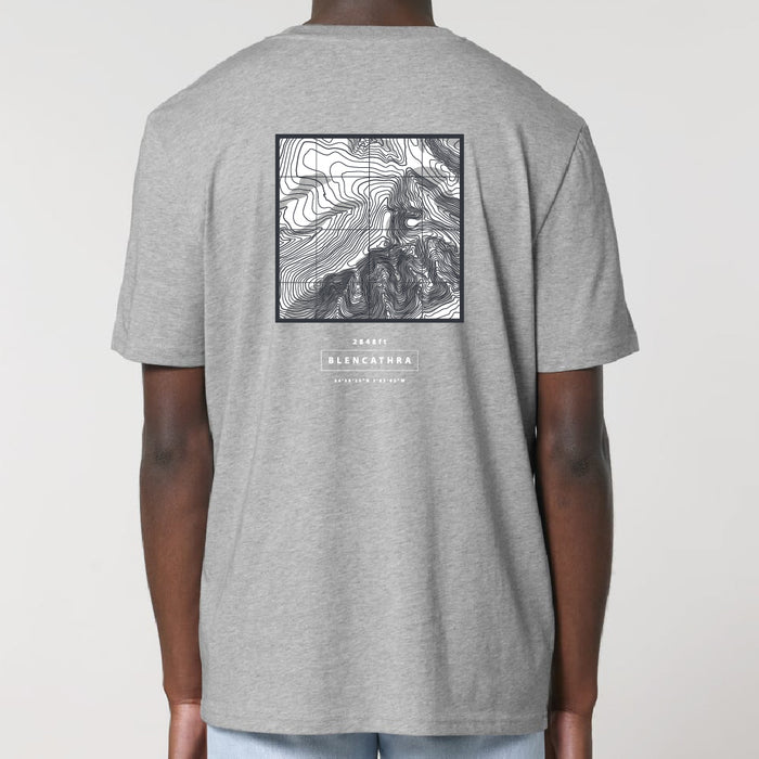 Blencathra Topography Tee - Heather Grey