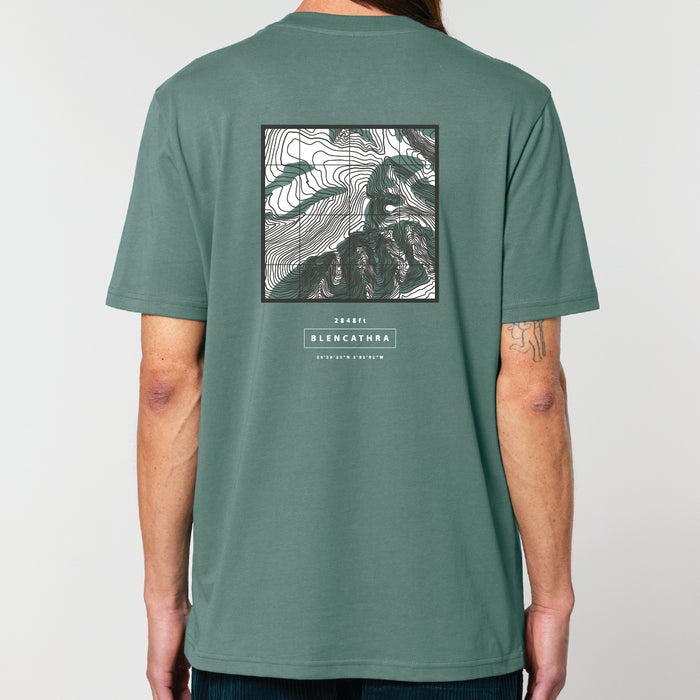 Blencathra Topography Tee - Green Bay