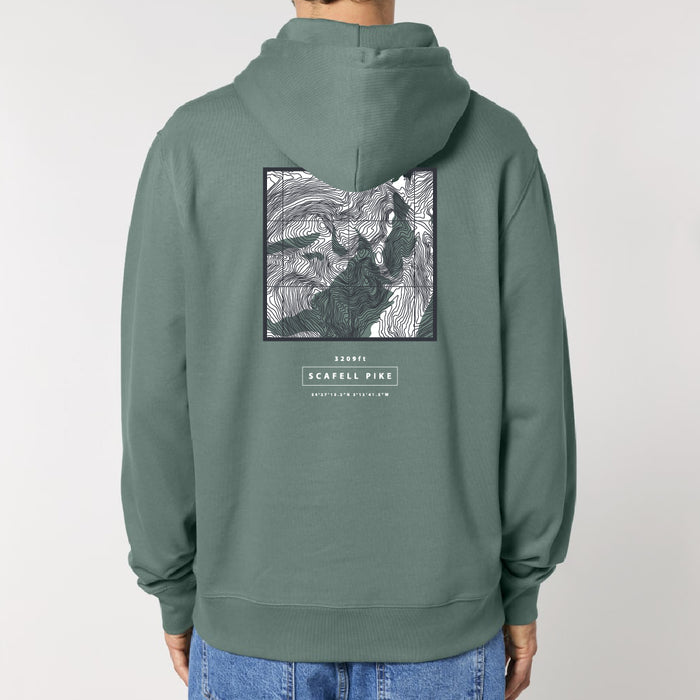 Scafell Pike Topography Hood - Green Bay
