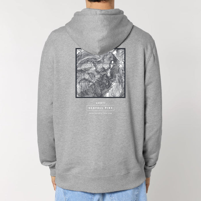 Scafell Pike Topography Hood - Heather Grey