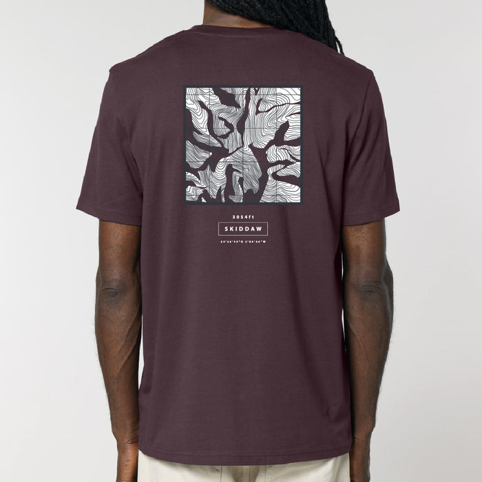 Skiddaw Topography Tee - Red Brown